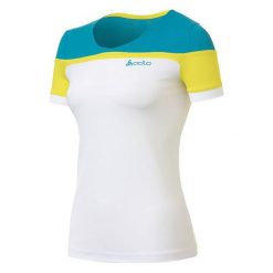 Odlo Koszulka s/s v-neck GINA biała r. S. Białe topy sportowe damskie marki Odlo, s. Za 189,95 zł.