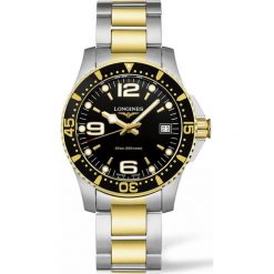 LONGINES HydroConquest L3.340.3.56.7. Czarne zegarki damskie marki LONGINES, ze stali. Za 4070,00 zł.