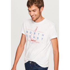 T-shirty męskie: T-shirt z nadrukiem north coast - Biały