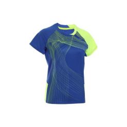 T-Shirt 560 niebiesko-żółty. Niebieskie t-shirty damskie PERFLY, l, bez wzorów, z elastanu, bez kołnierzyka. Za 59,99 zł.