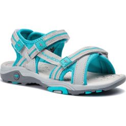 Sandały KANGAROOS - K-Leni 18335 000 2035 S Vapor Grey/Turquoise. Szare sandały dziewczęce KangaROOS, ze skóry ekologicznej, bez zapięcia. Za 149,00 zł.