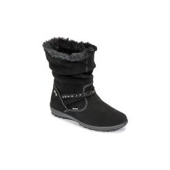 Kozaki Dziecko Primigi GLOSSY GORE-TEX. Czarne kozaki dziewczęce Primigi, bez wzorów, z gore-texu, bez obcasa. Za 189,50 zł.
