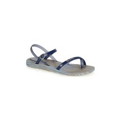 Sandały Ipanema FASHION SANDAL VI. Niebieskie sandały damskie Ipanema, bez wzorów, bez obcasa, bez zapięcia. Za 129,00 zł.
