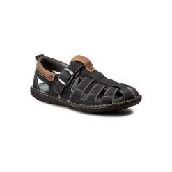 LASOCKI FOR MEN MI07-448-51-01. Niebieskie sandały męskie Lasocki For Men, ze skóry, bez zapięcia. Za 149,99 zł.