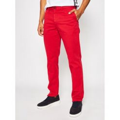 Spodnie materiałowe TOMMY HILFIGER Denton Flex Satin Chino MW0MW13286. Szare jeansy męskie TOMMY HILFIGER, m, bez wzorów. W wyprzedaży za 319,00 zł.