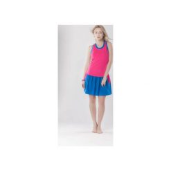 DRESS.BOXING blue&pink. Szare sukienki damskie marki Taff.one, xs, z nadrukiem, bez kołnierzyka, bez rękawów. Za 219,00 zł.