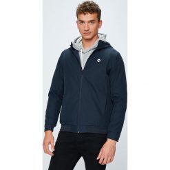 Jack & Jones - Kurtka. Niebieskie płaszcze męskie Jack & Jones, xl, bez wzorów, z poliesteru, krótkie, z kapturem. W wyprzedaży za 99,90 zł.