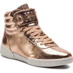 Sneakersy DKNY - Wesli K4870029 Rose Gold ROG. Żółte półbuty damskie DKNY, ze skóry. W wyprzedaży za 509,00 zł.