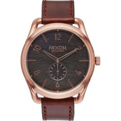 Zegarki męskie: Zegarek męski Rose Gold Brown Nixon C45 Leather A4651890