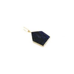 Colare Sodalit złoto. Niebieskie naszyjniki damskie Brazi druse jewelry, z sodalitem, srebrne. Za 170,00 zł.
