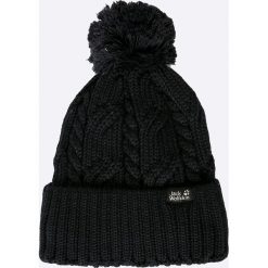 Jack Wolfskin - Czapka. Czarne czapki zimowe męskie Jack Wolfskin, z dzianiny. W wyprzedaży za 99,90 zł.