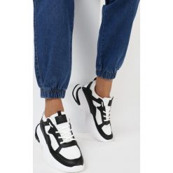 Biało-Czarne Sneakersy Timms. Białe sneakersy damskie Born2be. Za 89,99 zł.
