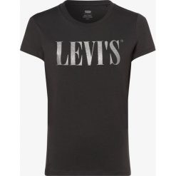 Levi's - T-shirt damski, czarny. Czarne t-shirty damskie Levi's®, s, z nadrukiem, eleganckie, bez kołnierzyka. Za 99,95 zł.