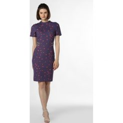 Marc Cain Collections - Sukienka damska, niebieski. Niebieskie sukienki damskie Marc Cain Collections, bez wzorów, z kontrastowym kołnierzykiem, bez rękawów. Za 849,95 zł.