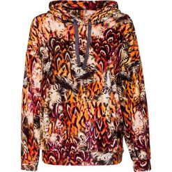 Bluza z kapturem DEHA HARMONIC. Pomarańczowe bluzy damskie Deha, z satyny. W wyprzedaży za 615,00 zł.