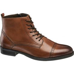 Botki damskie 5th Avenue koniakowe. Pomarańczowe botki damskie 5th Avenue, ze skóry, bez obcasa, na obcasie, na zamek. Za 199,90 zł.