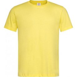 Żółty Bawełniany T-Shirt Męski Bez Nadruku -STEDMAN- Koszulka, Krótki Rękaw, Basic, U-neck TSJNPLST2000yellow. Żółte koszulki męskie Stedman, m, z nadrukiem, z bawełny, casualowe, bez kołnierzyka, z krótkim rękawem, krótkie. Za 24,00 zł.