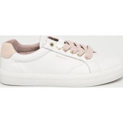 Gant - Buty Baltimore. Białe buty sportowe damskie GANT, bez wzorów, ze skóry, sportowe. W wyprzedaży za 259,90 zł.