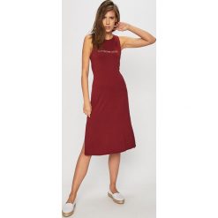 Emporio Armani - Sukienka plażowa. Fioletowe stroje kąpielowe damskie Emporio Armani, xs, bez wzorów, z elastanu. W wyprzedaży za 199,90 zł.