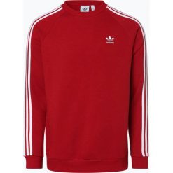 Adidas Originals - Męska bluza nierozpinana, czerwony. Czerwone bluzy męskie adidas Originals, s, w paski, klasyczne, z klasycznym kołnierzykiem, bez rękawów, bez kaptura. Za 279,95 zł.