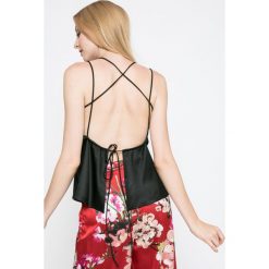 Missguided - Top. Czarne bluzki damskie marki Missguided, l, bez wzorów, z poliesteru, bez kołnierzyka. W wyprzedaży za 49,90 zł.