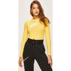 Nike Sportswear - Longsleeve. Czarne topy damskie Nike Sportswear, s, z nadrukiem, z elastanu, casualowe, z okrągłym kołnierzem. Za 159,90 zł.