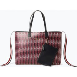 Tommy Hilfiger - Damska torba shopper, niebieski. Niebieskie torby damskie na zakupy TOMMY HILFIGER, bez wzorów, klasyczne, bez dodatków. Za 579,95 zł.