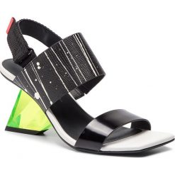 Sandały UNITED NUDE - Rockit Sandal 1028959311920 Cyber Mix. Czarne klapki damskie marki United Nude, bez wzorów, ze skóry, bez obcasa, na obcasie. Za 999,00 zł.