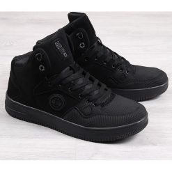 Buty sportowe męskie czarne Big Star EE174433 - czarny. Czarne buty sportowe męskie BIG STAR, bez zapięcia. Za 179,99 zł.