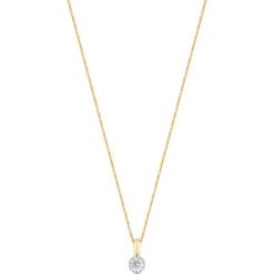 W.KRUK Piękny Złoty Wisiorek - złoto 585, Brylant 0,18ct - ZCG/WB+995K. Żółte zawieszki damskie W.KRUK, z brylantem, złote. Za 2690,00 zł.