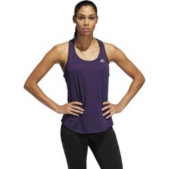 RUN-IT TANK TOP (XS). Topy damskie Adidas, xs, bez wzorów, ze skóry, bez kołnierzyka. W wyprzedaży za 79,99 zł.