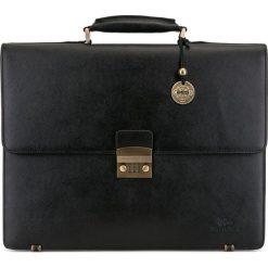 Teczka 13-3-017-1. Czarne aktówki męskie Wittchen, bez wzorów, eleganckie. Za 1799,00 zł.