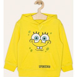 Blukids - Bluza dziecięca 98-134 cm. Żółte bluzy chłopięce Blukids, z aplikacjami, z bawełny, bez rękawów, z kapturem. W wyprzedaży za 79,90 zł.