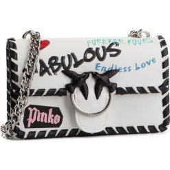 Torebka PINKO - Mini Love Fabulous Spallaccio PE 19 PLTT 1P21BS Y5F9 Grigio Argento I09. Białe torebki klasyczne damskie marki Pinko, ze skóry. Za 1409,00 zł.
