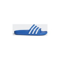 Klapki adidas Klapki adilette Aqua. Niebieskie klapki damskie Adidas, bez wzorów. Za 79,95 zł.