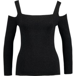 Swetry klasyczne damskie: Whistles SPARKLE BARDOT Sweter black
