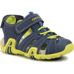 Sandały GEOX - B Sand.Kraze A B0224A 01550 C0749 S Navy/Lime. Niebieskie sandały chłopięce Geox, z materiału. Za 199,00 zł.