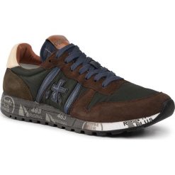 Sneakersy PREMIATA - Eric 4215 Green/Brown. Pomarańczowe sneakersy męskie Premiata, bez zapięcia. W wyprzedaży za 529,00 zł.