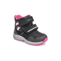 Śniegowce Dziecko Geox J KURAY GIRL B ABX. Czarne kozaki dziewczęce Geox, bez wzorów, bez obcasa. Za 339,00 zł.