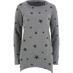 Bluza w gwiazdy bonprix szary melanż. Bluzy damskie bonprix. Za 37,99 zł.
