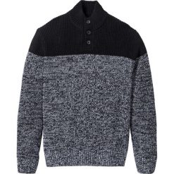 Golfy męskie: Sweter Regular Fit bonprix czarno-biały