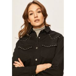 Answear - Kurtka jeansowa. Czarne kurtki damskie ANSWEAR, s, z bawełny, krótkie. Za 179,90 zł.