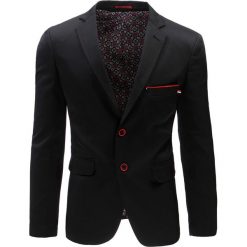 Marynarki męskie: Marynarka męska casual czarna (mx0367)