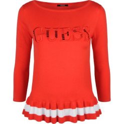 Guess Sweter. Swetry damskie Guess, z aplikacjami, z dzianiny, z długim rękawem, długie, bez kaptura. Za 179,00 zł.