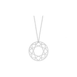 NASZYJNIK BRILLIANT DIAMOND - SREBRNY. Szare naszyjniki damskie marki Myia, srebrne. Za 432,00 zł.