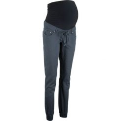 Spodnie ciążowe jogger bonprix nocny niebieski. Niebieskie spodnie damskie bonprix, w paski. Za 129,99 zł.
