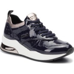 Sneakersy LIU JO - Karlie 14 B69025 PX041 Blue 00009. Niebieskie półbuty damskie Liu Jo, na co dzień, bez wzorów, ze skóry, bez obcasa, na płaskiej podeszwie, bez zapięcia. W wyprzedaży za 419,00 zł.