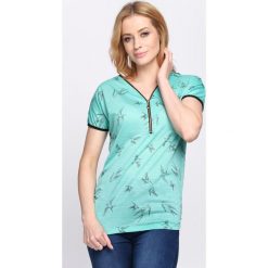 Bluzki asymetryczne: Zielony T-shirt Don’t Ask