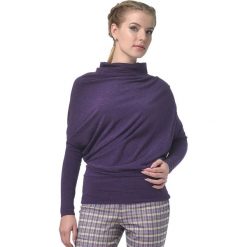 Sweter w kolorze fioletowym. Fioletowe swetry klasyczne damskie marki Lada Lucci, xxs, ze stójką. W wyprzedaży za 199,95 zł.