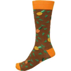 Skarpety unisex. Brązowe skarpetki damskie Gino Rossi, z bawełny. Za 19,90 zł.